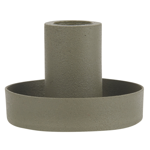 IB Laursen – Candle holder/ taper candle – dusty green