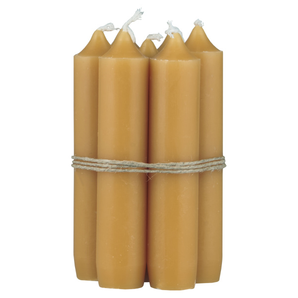 IB Laursen – Dinner candle short – Mustard ø2,2, H: 11 cm - Afbeelding 2