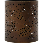 House Doctor – Tealight holder, Rando, Antique brown (h: 13 cm, d: 10 cm)