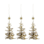 House Doctor – Ornament Lamet - Antique brass (set van 3)