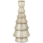 IB Laursen – Candle holder f/2.2 cm candle grooved – lichtbruin gevlekt