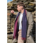 McNutt of Donegal – Scarf – Burgundy & navy reversible