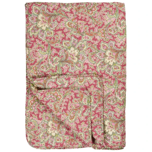 IB Laursen – Quilt, raspberry with paisley pattern