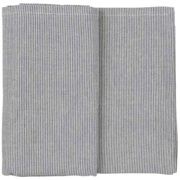 IB Laursen – Tafellaken Charlie with thin dark blue stripes – 150 x 150 cm