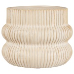 IB Laursen – Bloempot Distressed white grooves