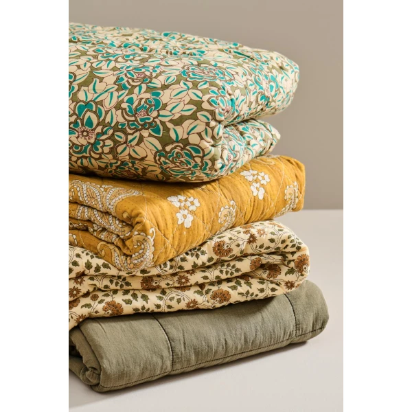IB Laursen – Vintage quilt eucalyptus green - Afbeelding 2