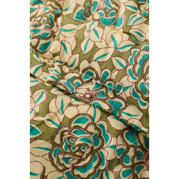 IB Laursen – Quilt Clara flowers w/turquoise leaves - Afbeelding 2