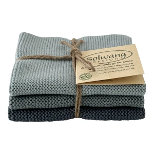 Solwang Design – vaatdoekjes – Rustic blue – set van 3