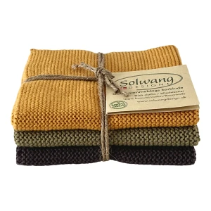 Solwang Design – vaatdoekjes – Dark mix– set van 3