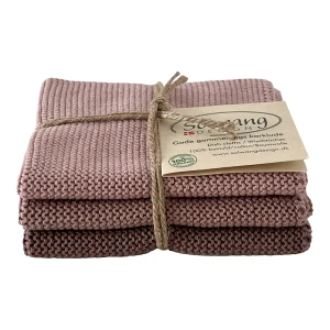 Solwang Design – vaatdoekjes – Dusty rose combi – set van 3