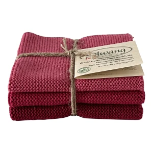 Solwang Design – vaatdoekjes – Raspberry combi – set van 3