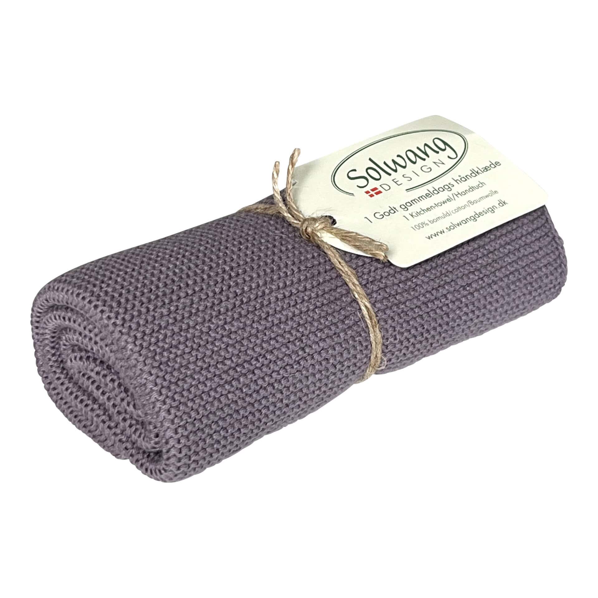 Solwang Design – keukenhanddoek – Dark dusty purple