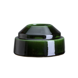 Bergs Potter – Hoff glazed candle holder – green