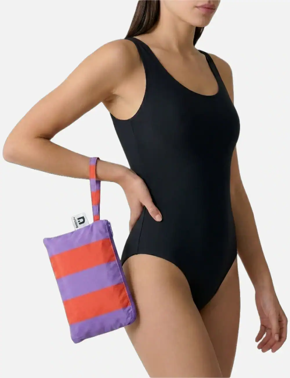 Notabag Towel – Red/ purple stripe - Afbeelding 3