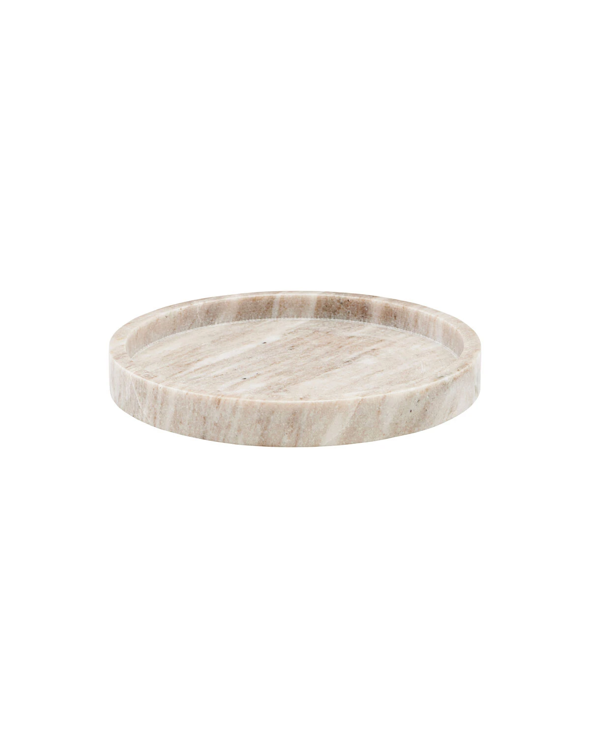 Meraki – Tray marble – Beige (dia: 25 cm)