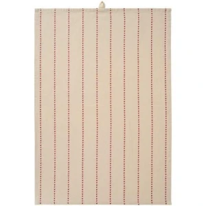 IB Laursen – Tea Towel Valentina red hearts – 50 x 70 cm