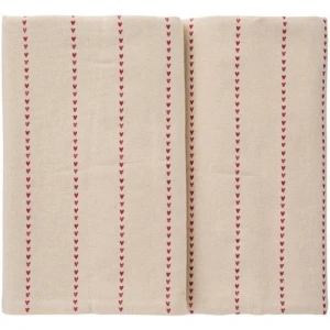 IB Laursen – Tafellaken Valentina red hearts – 150 x 250 cm