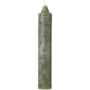 IB Laursen – Rustic candle – Olive green 23 x ø3,8 cm